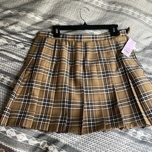 Plaid tennis skirt